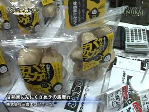 [アグリフードEXPO 東京2011] 黒にんにく さぬきの馬鹿力 – 三豊エコファーム