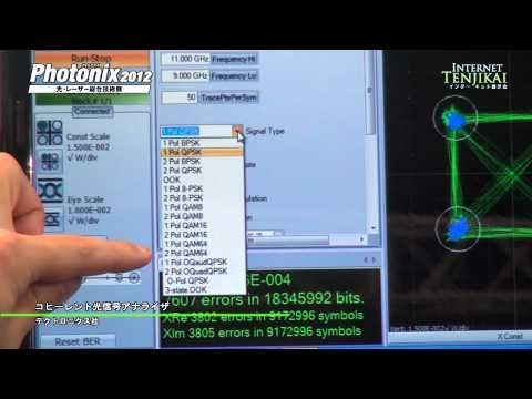 [Photonix 2012] コヒーレント光信号アナライザ – テクトロニクス社
