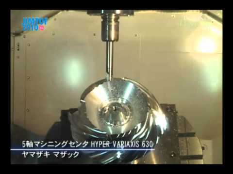 [JIMTOF2010] 5軸立型マシニングセンタ HYPER VARIAXIS 630 – ヤマザキ マザック