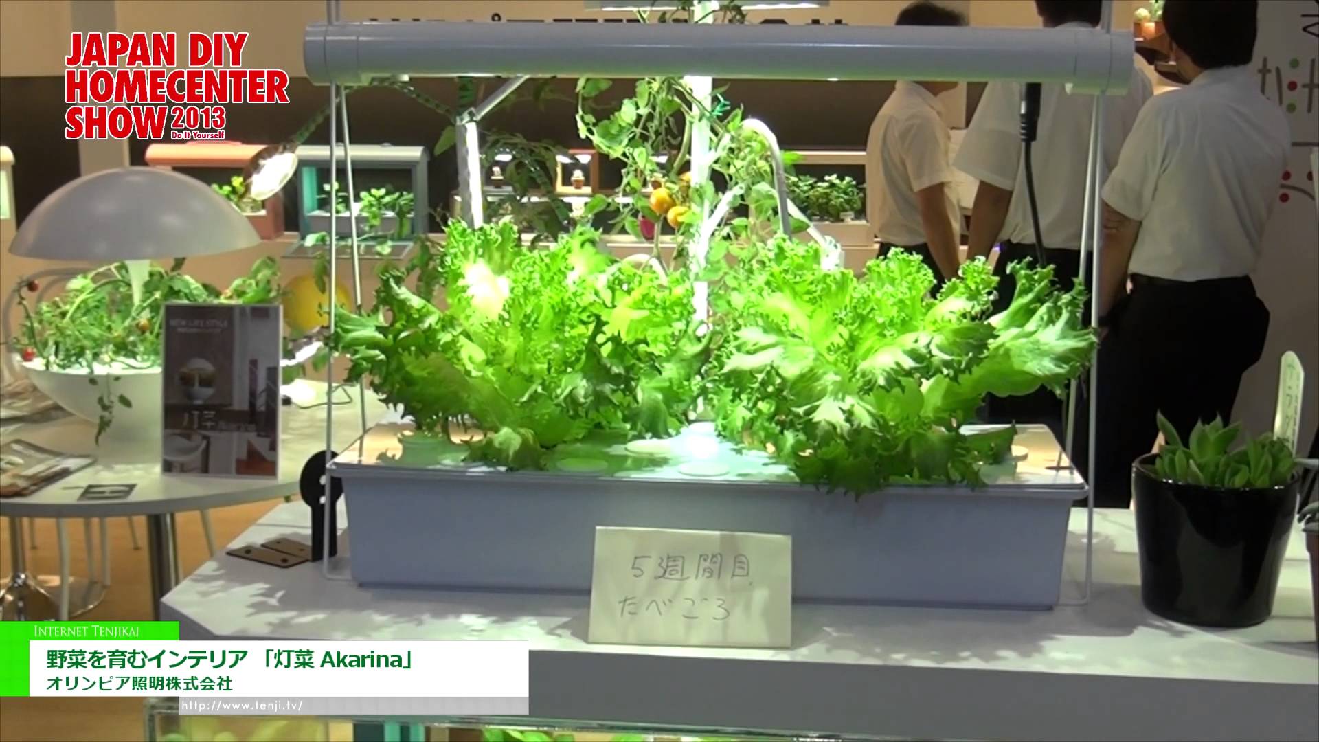 [JAPAN DIY HOMECENTER SHOW 2013]野菜を育むインテリア 「灯菜 Akarina」 – オリンピア照明株式会社