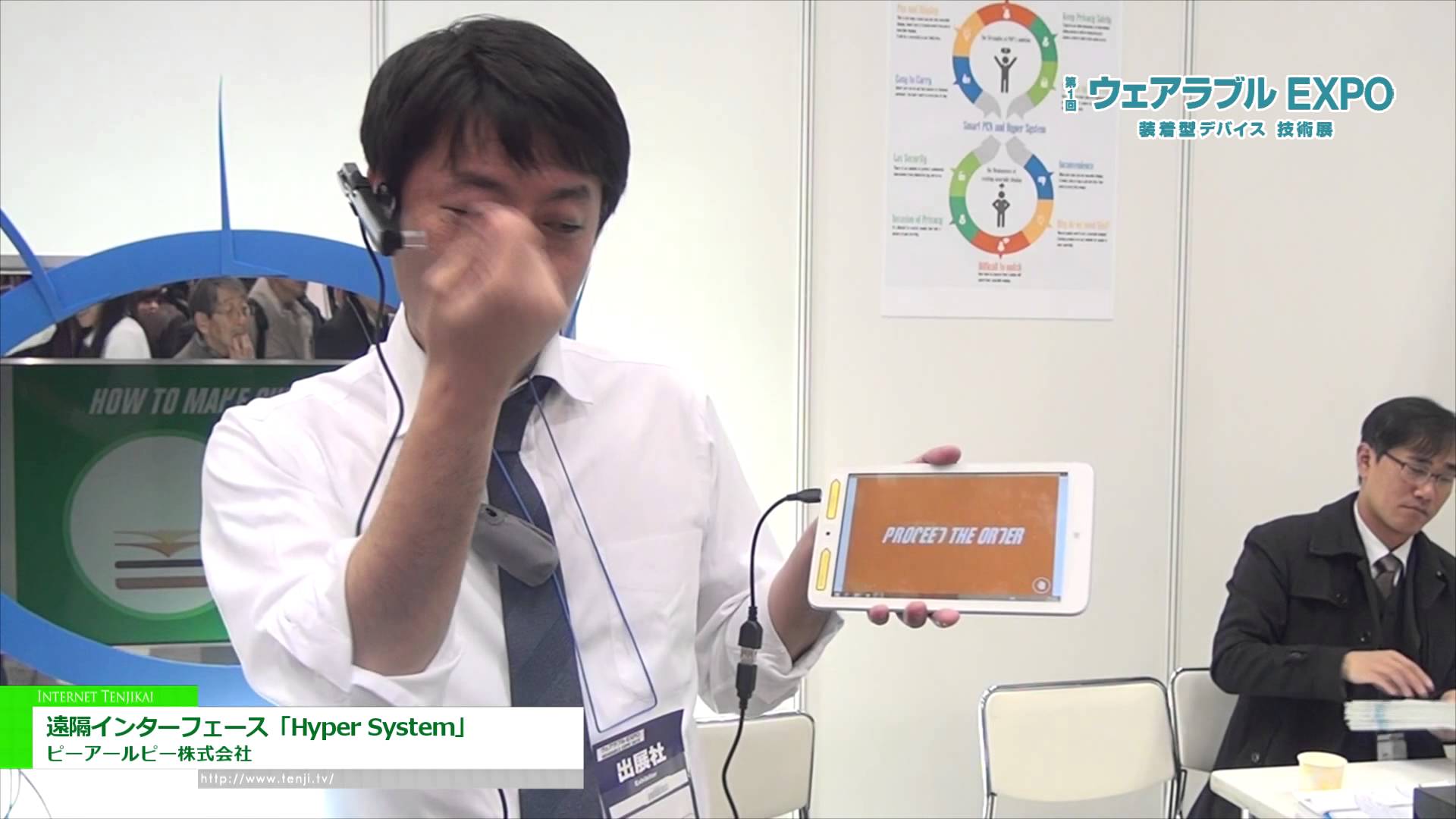 [ウェアラブル EXPO 2015] 遠隔インターフェース「Hyper System」 – ピーアールピー株式会社
