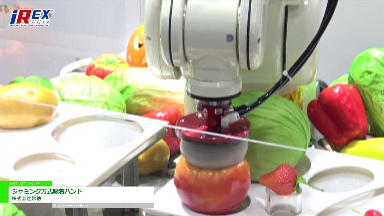 [2017国際ロボット展] ジャミング方式吸着ハンド – 株式会社妙徳