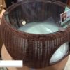 [Interpets 2019] ネコちゃんが入る丸テーブル「ラタンカフェテーブルベッド」 – neco sekai