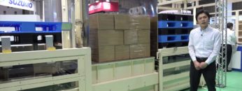 [JAPAN PACK 2017 ] 離職率の改善にも寄与する自動パレット交換機「パレスルー」 – オムニヨシダ株式会社