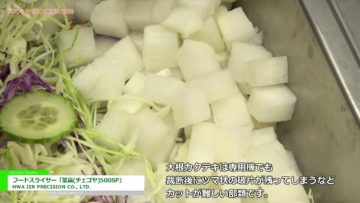 [FoodWeekKorea 2018] フードスライサー「菜高(チェゴヤ)500SP」 – HWA JIN PRECISION CO., LTD.