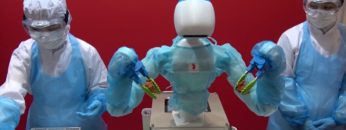 [FOOMA JAPAN 2019] お弁当を盛り付ける人型共同ロボット「Foodly」 – 株式会社アールティ