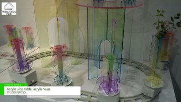 [HOME TABLE DECO FAIR 2021] Acrylic side table, acrylic vase - STUDIO RIPOSO