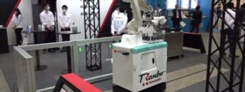 [電子機器トータルソリューション展 2022] 自走式ロボット TRanbo-7 - 川崎重工業株式会社